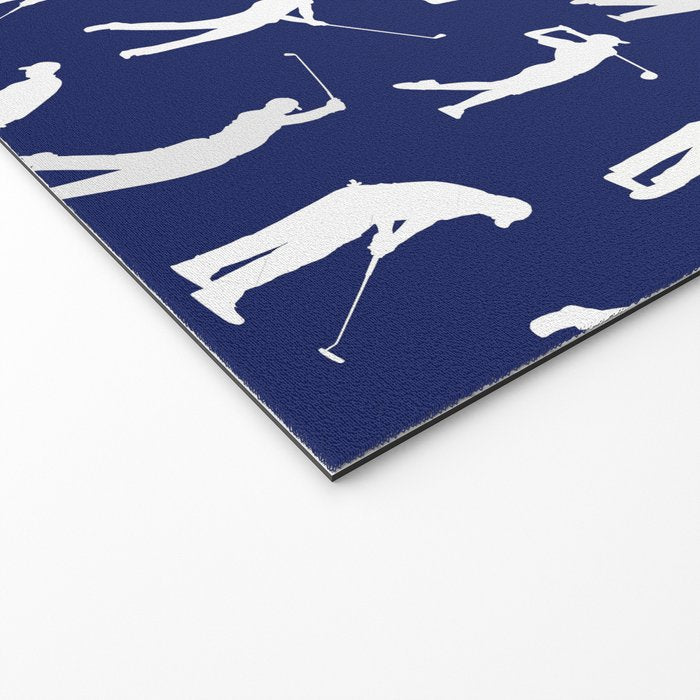 Golfers // Midnight Blue Welcome Mat Gallery Image 2