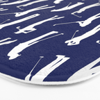 Golfers // Midnight Blue Bath Mat Gallery Image 3