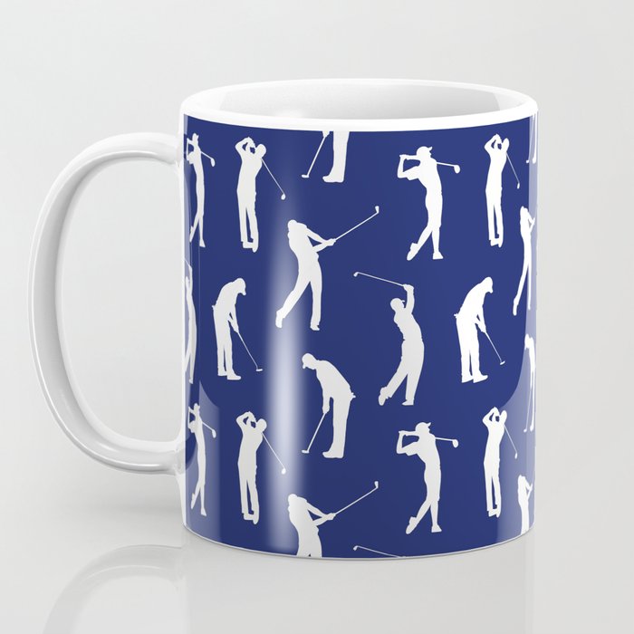 Golfers // Midnight Blue Coffee Mug Gallery Image 3