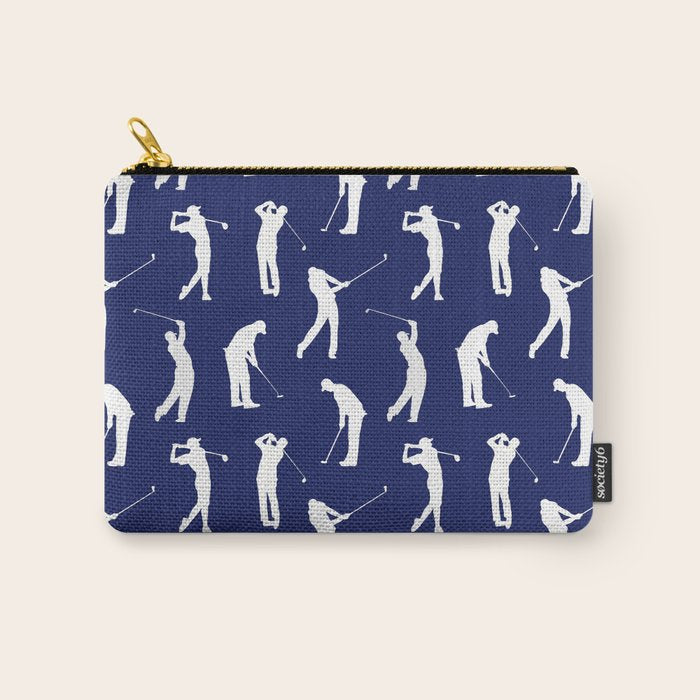 Golfers // Midnight Blue Carry All Pouch Gallery Image 1