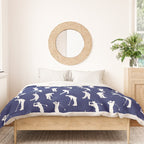 Golfers // Midnight Blue Duvet Cover Gallery Image 3