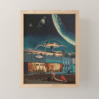 a Postcard from year 2346 Mini Art Print Gallery Image 1