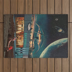 a Postcard from year 2346 Outdoor Rug Gallery Image 1