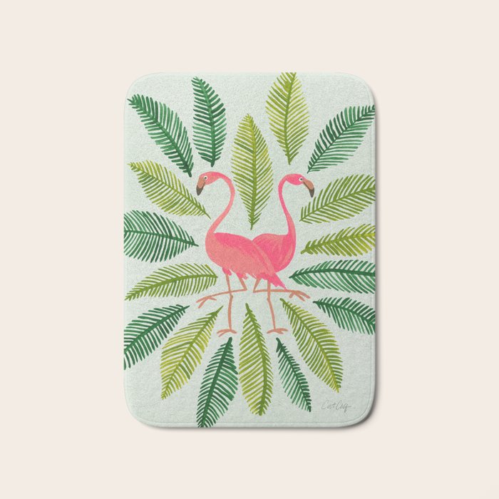 Flamingos Bath Mat Gallery Image 1