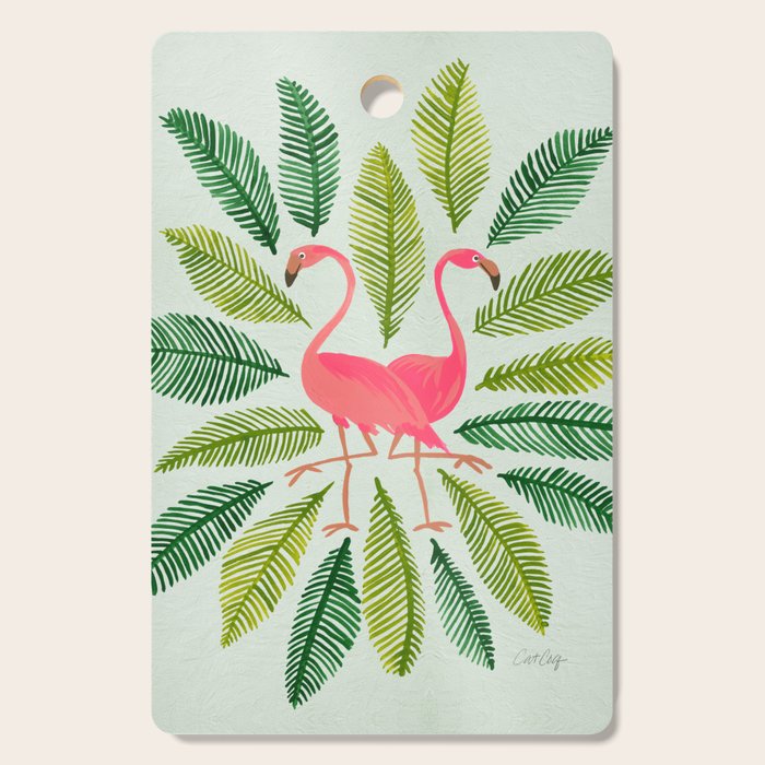 Flamingos Cutting Board Gallery Image 1