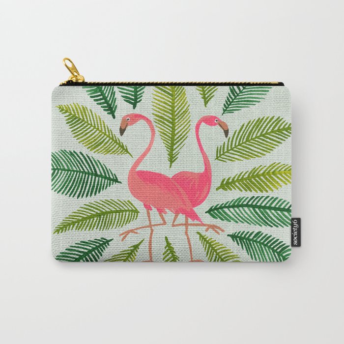 Flamingos Carry All Pouch Gallery Image 1