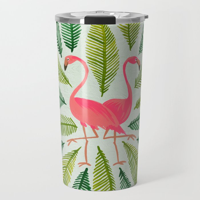Flamingos Travel Mug Gallery Image 1