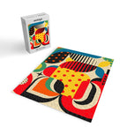 Colorful Happy Mood- Folk Art Style - Geometric Abstract Illustration - Jen Du Jigsaw Puzzle Gallery Image 2