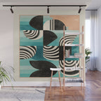 Retro Geometric Shapes 2 Wall Mural Gallery Image 1