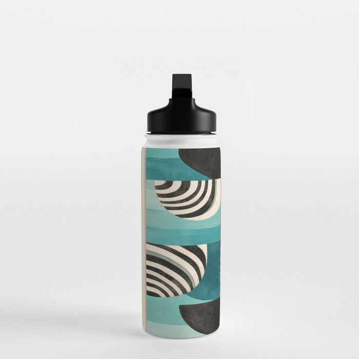 Retro Geometric Shapes 2 Water Bottle Gallery Image 3