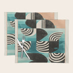 Retro Geometric Shapes 2 Placemat Gallery Image 1
