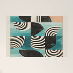 Retro Geometric Shapes 2 Welcome Mat Gallery Image 1