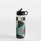 Retro Geometric Shapes 2 Water Bottle Gallery Image 1