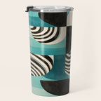 Retro Geometric Shapes 2 Travel Mug Gallery Image 3