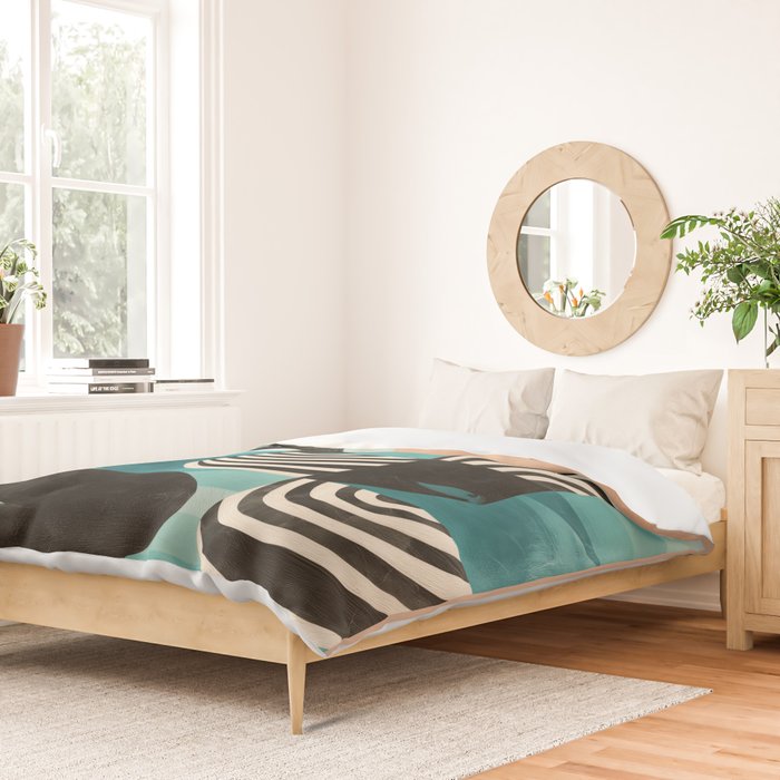 Retro Geometric Shapes 2 Duvet Cover Gallery Image 2