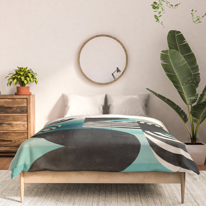 Retro Geometric Shapes 2 Comforter Gallery Image 3
