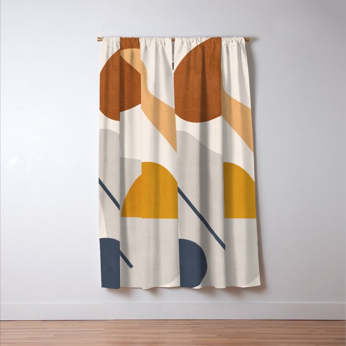 Abstract Art / Shapes 34 Window Curtain Gallery Image 3