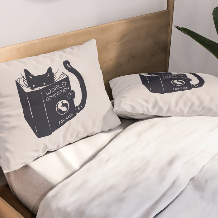World Domination For Cats Pillow Sham Gallery Image 2