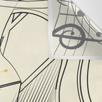 Abstract Minimal Musical Instrument 5 Wall Tapestry Gallery Image 3