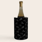 sneaker shoe pattern - white retro sneaker illustration on bla Wine Chiller Gallery Image 2