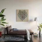 Wolf (Lone) Wood Wall Art Gallery Image 2
