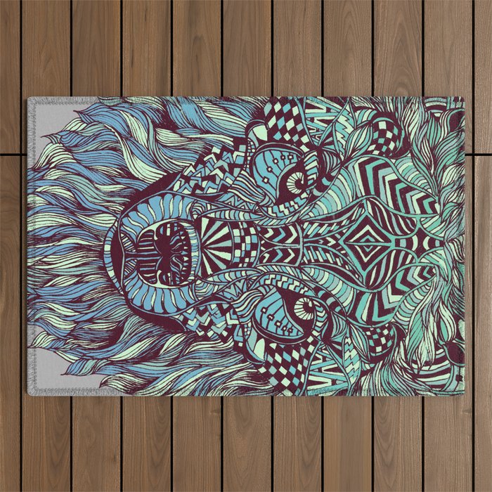 Wolf (Lone) Outdoor Rug Gallery Image 1