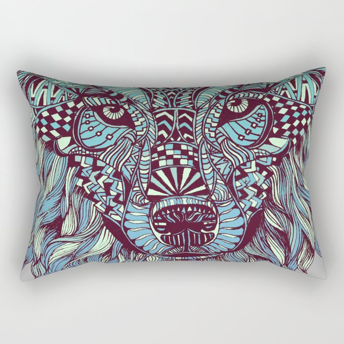 Wolf (Lone) Rectangular Pillow Gallery Image 1
