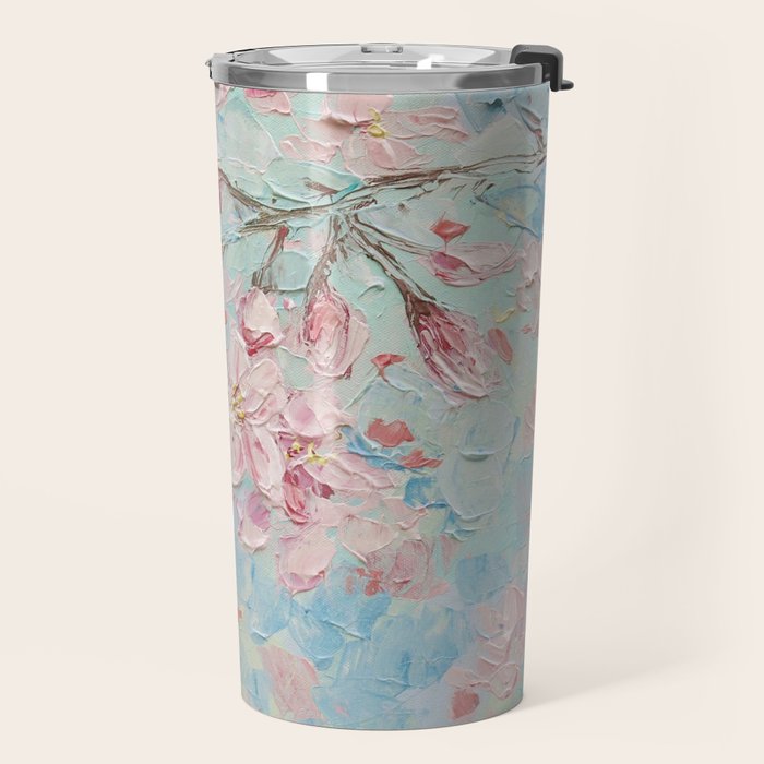 Yoshino Cherry Blossoms No. 2 Travel Mug Gallery Image 2