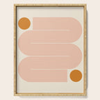 Abstraction_SUN_LINE_ART_Minimalism_002 Serving Tray Gallery Image 1