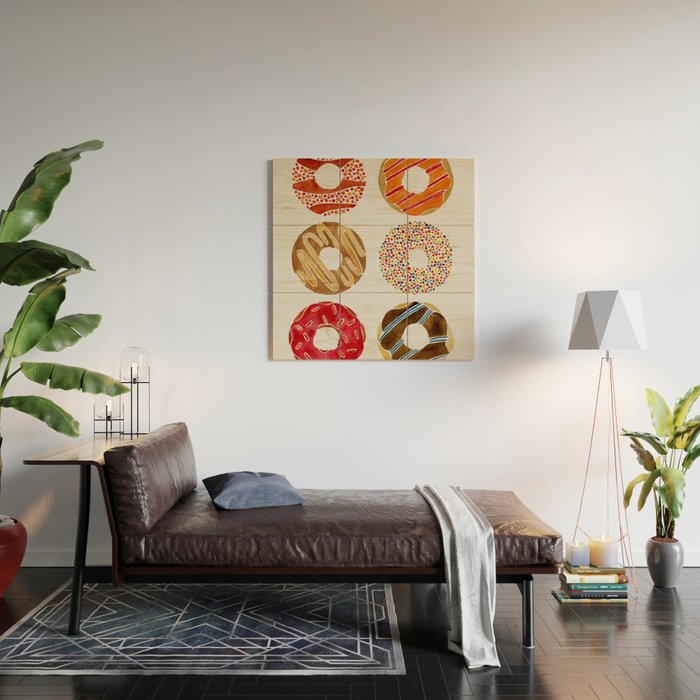 Half Dozen Donuts Wood Wall Art Gallery Image 2