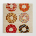 Half Dozen Donuts Wood Wall Art Gallery Image 1