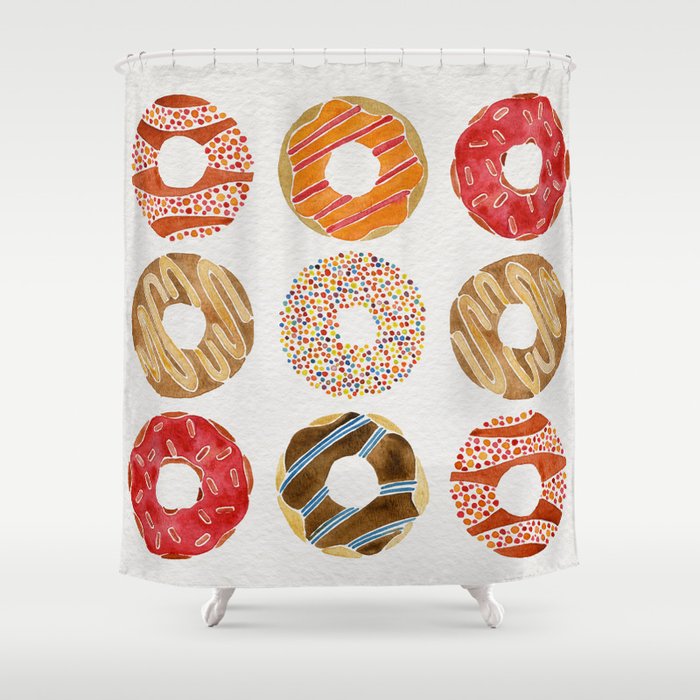 Half Dozen Donuts Shower Curtain Gallery Image 1