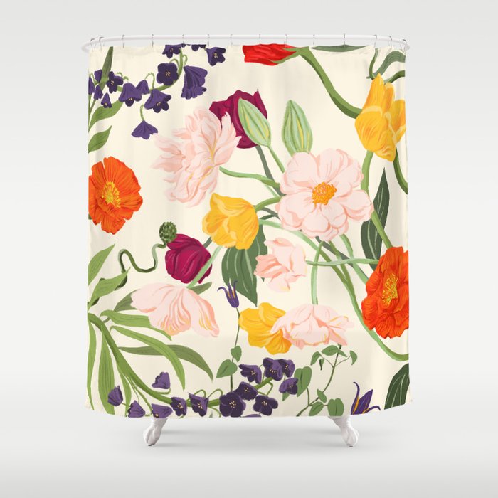 Poppy Garden Shower Curtain Gallery Image 1