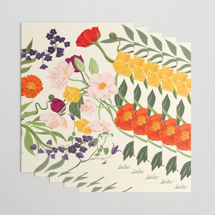 Poppy Garden Wrapping Paper Gallery Image 3