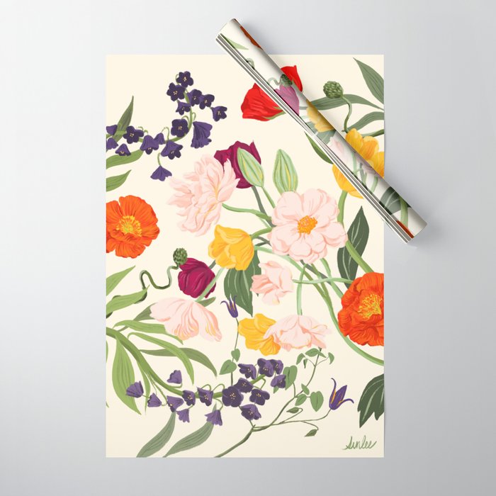 Poppy Garden Wrapping Paper Gallery Image 1