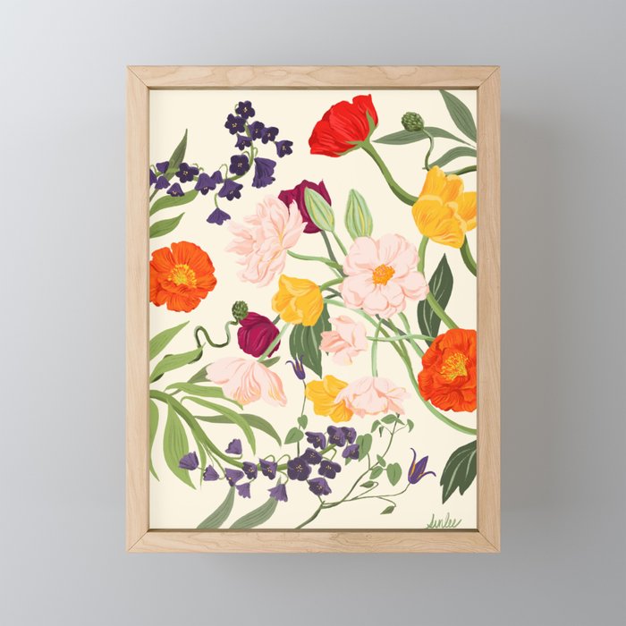 Poppy Garden Mini Art Print Gallery Image 1
