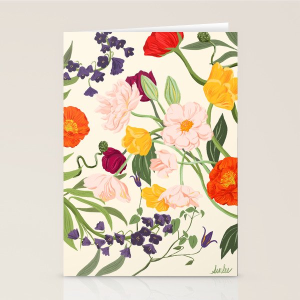 Poppy Garden Stationery Card Gallery Image 2