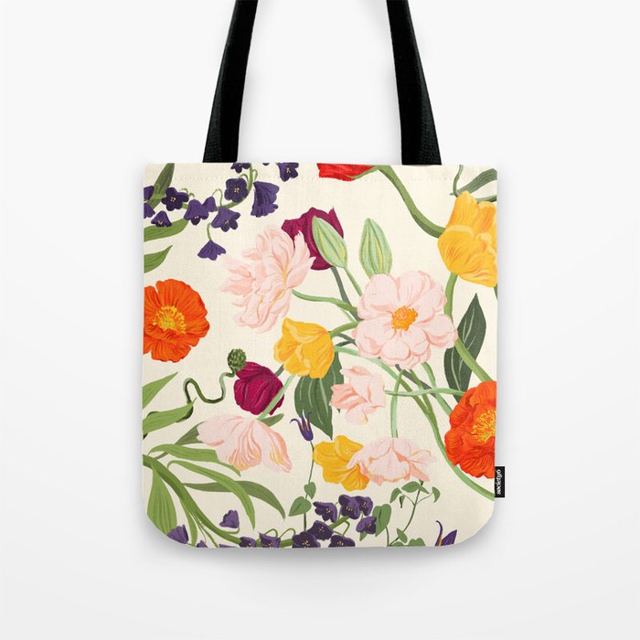 Poppy Garden Tote Bag Gallery Image 1