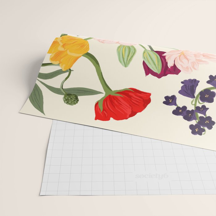 Poppy Garden Wrapping Paper Gallery Image 2