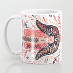 Hamsa Hand - Red & Black Palette Coffee Mug Gallery Image 3