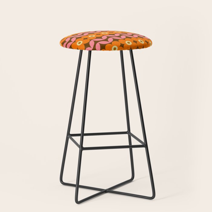 Retro Flower 10A Stool Gallery Image 1