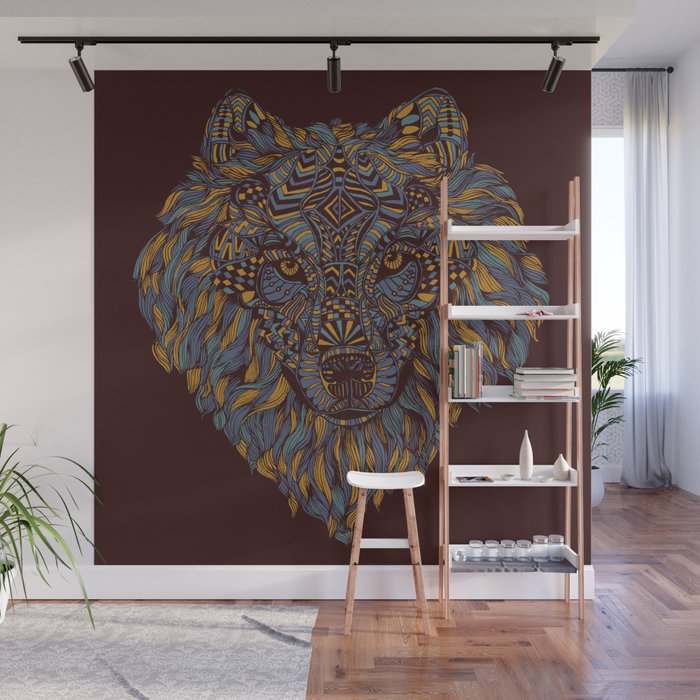 Wolf (Lone) 2.0 Wall Mural Gallery Image 1
