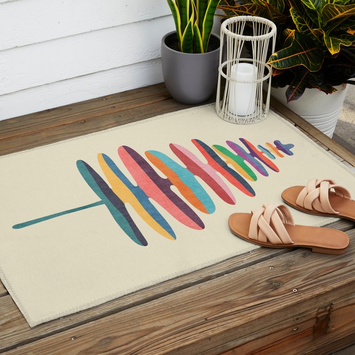 Joy Fern Outdoor Rug Gallery Image 2