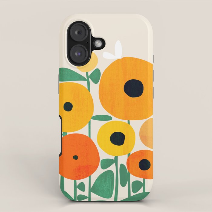 Sunflower and Bee iPhone Case Gallery Image 1
