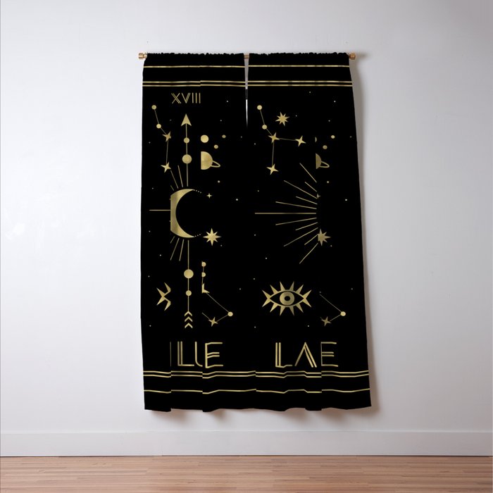 The Moon or La Lune Gold Edition Window Curtain Gallery Image 3