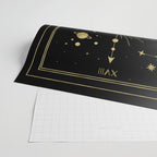 The Moon or La Lune Gold Edition Wrapping Paper Gallery Image 2