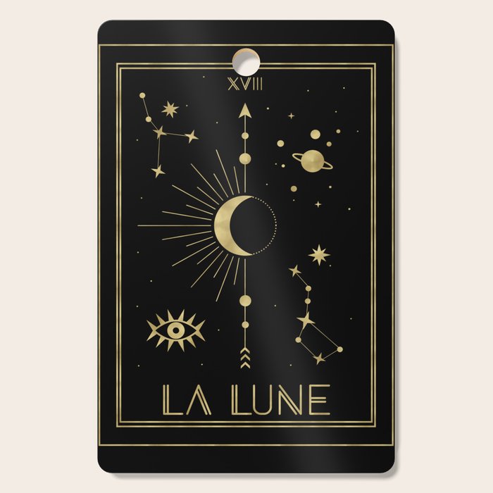 The Moon or La Lune Gold Edition Cutting Board Gallery Image 1