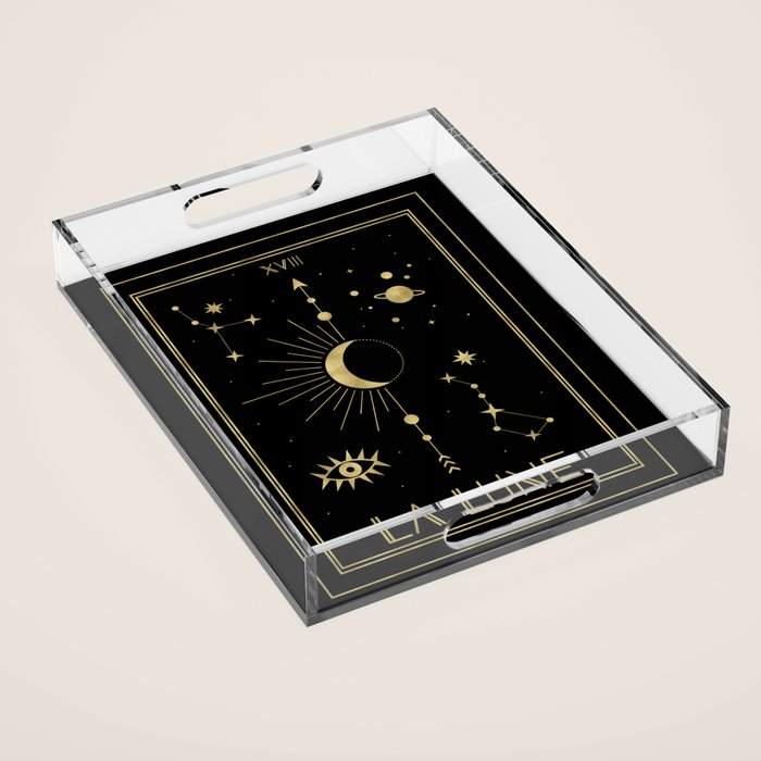 The Moon or La Lune Gold Edition Acrylic Tray Gallery Image 1
