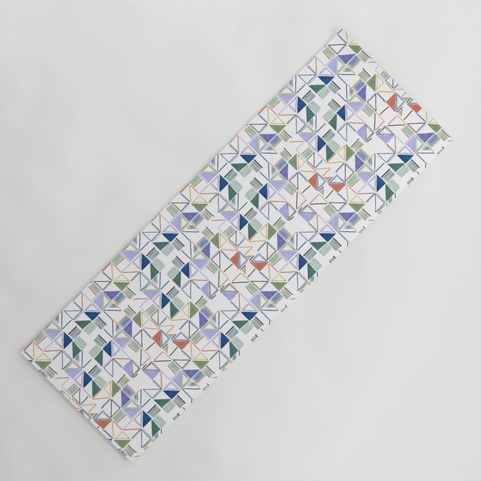 Abstract forms of lines 77G Yoga Mat Gallery Image 1