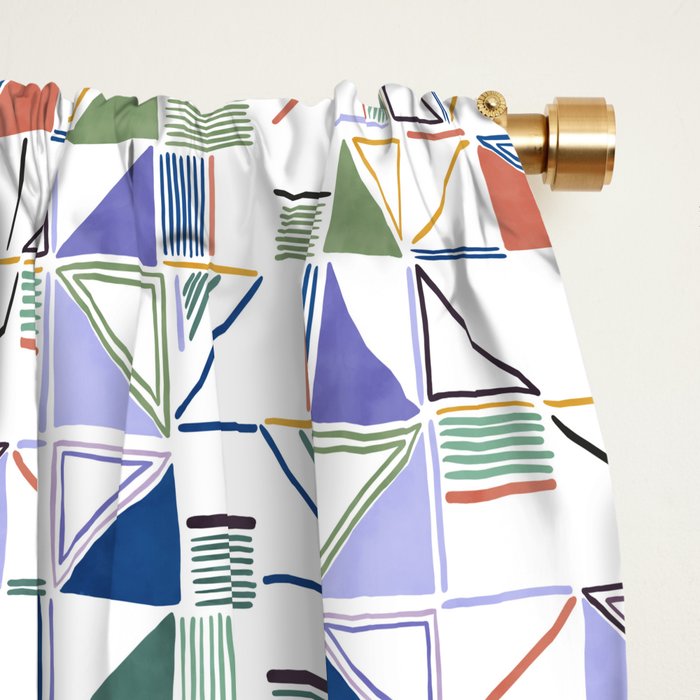 Abstract forms of lines 77G Window Curtain Gallery Image 2